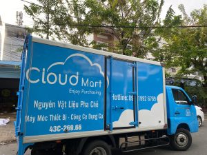 Dán Tem Quảng Cáo Full Xe Cho Công Ty Cloud Mart 2