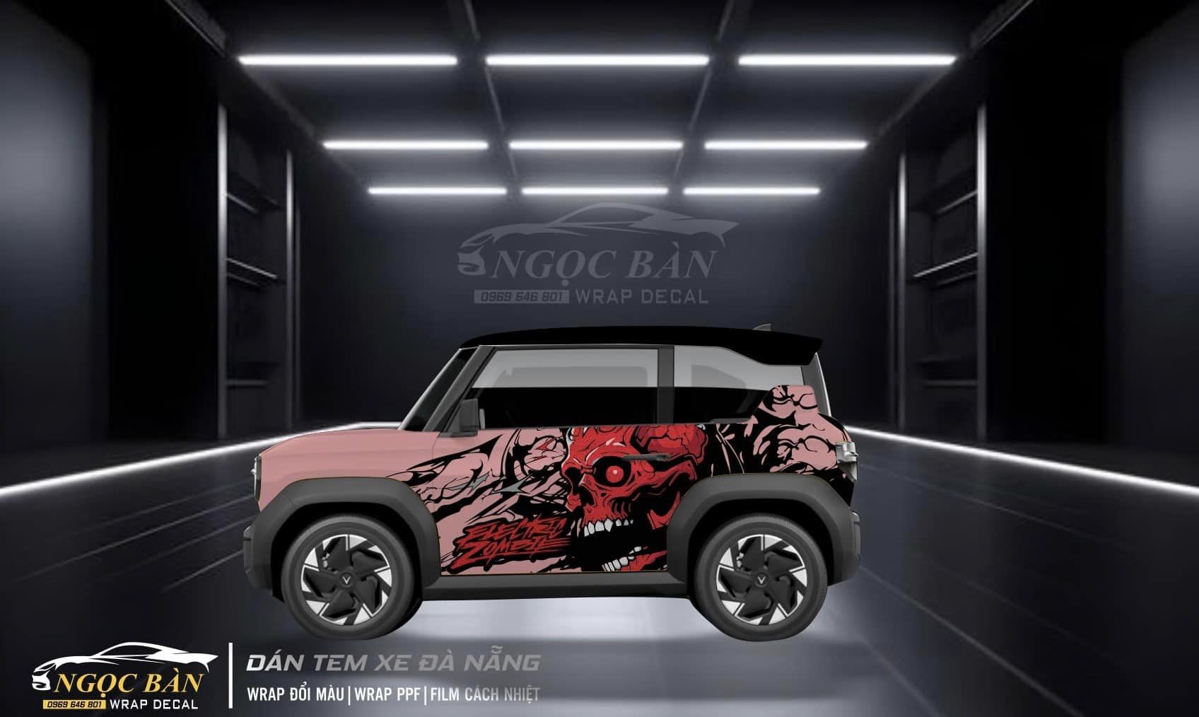 Mẫu Tem Xe Vinfast Vf3 Mạnh Mẽ, Cute 2024 2